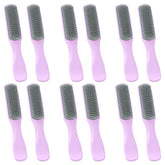 Kuber Industries Hair Brush | Flexible Bristles Brush | Hair Brush with Paddle | Straightens & Detangles Hair Brush | Suitable For All Hair Types | C19-PRUP-S | Small | 12 Piece | Pack of 4 | Purple